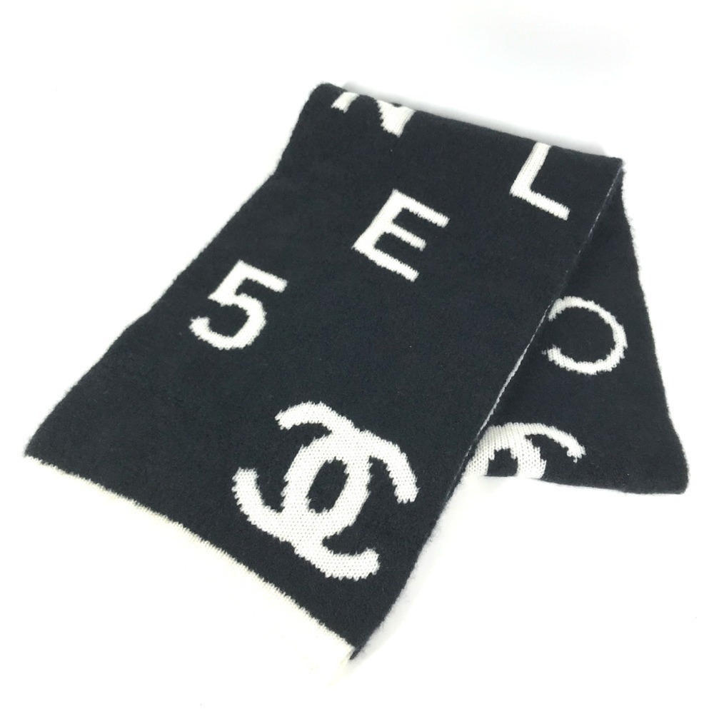 CHANEL AA7766 2021-2022 CC Coco Mark Logo Accessory Scarf Wool Cashmere Men's...